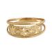 Starry Glisten,'Star Motif 10k Gold Band Ring from Brazil'