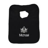 Infant Black Los Angeles Kings Personalized Bib