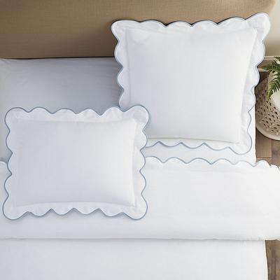 Emma Scalloped Sham - Spa Standard - Ballard Designs