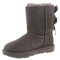 UGG Kids Bailey Bow II Classic Boot, Grey, 2 UK