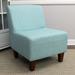 Slipper Chair - Ebern Designs Adamski 24" W Polyester Slipper Chair in Blue | 31.5 H x 24 W x 28.25 D in | Wayfair 4670D9435ABE4E9D8C593C8AE164DECF