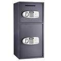 Paragon Safes Electronic Deposit Box - Digital Keypad, Manual Keys - Business Cash Drop, Home Safety in Black/Gray/White | Wayfair D630452
