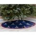 Navy New England Patriots Micro Plush Christmas Tree Skirt