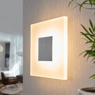 Wandlampe Berlind Lucande, weiß / opal, für Wohn- / Esszimmer, Kunststoff, Modern, LED Wandleuchte, Wandlampe Innen Image
