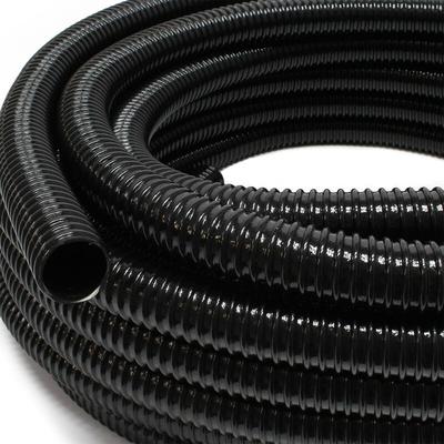 Wiltec - Teichschlauch 5m, flexibel, 25mm (1') schwarz - Made in Europe, Saugschlauch Druckschlauch Image