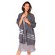 likemary Merino Wool Pashmina Scarf Wrap and Fairtrade Elegant Stole Grey & Silver 75 x 200cm