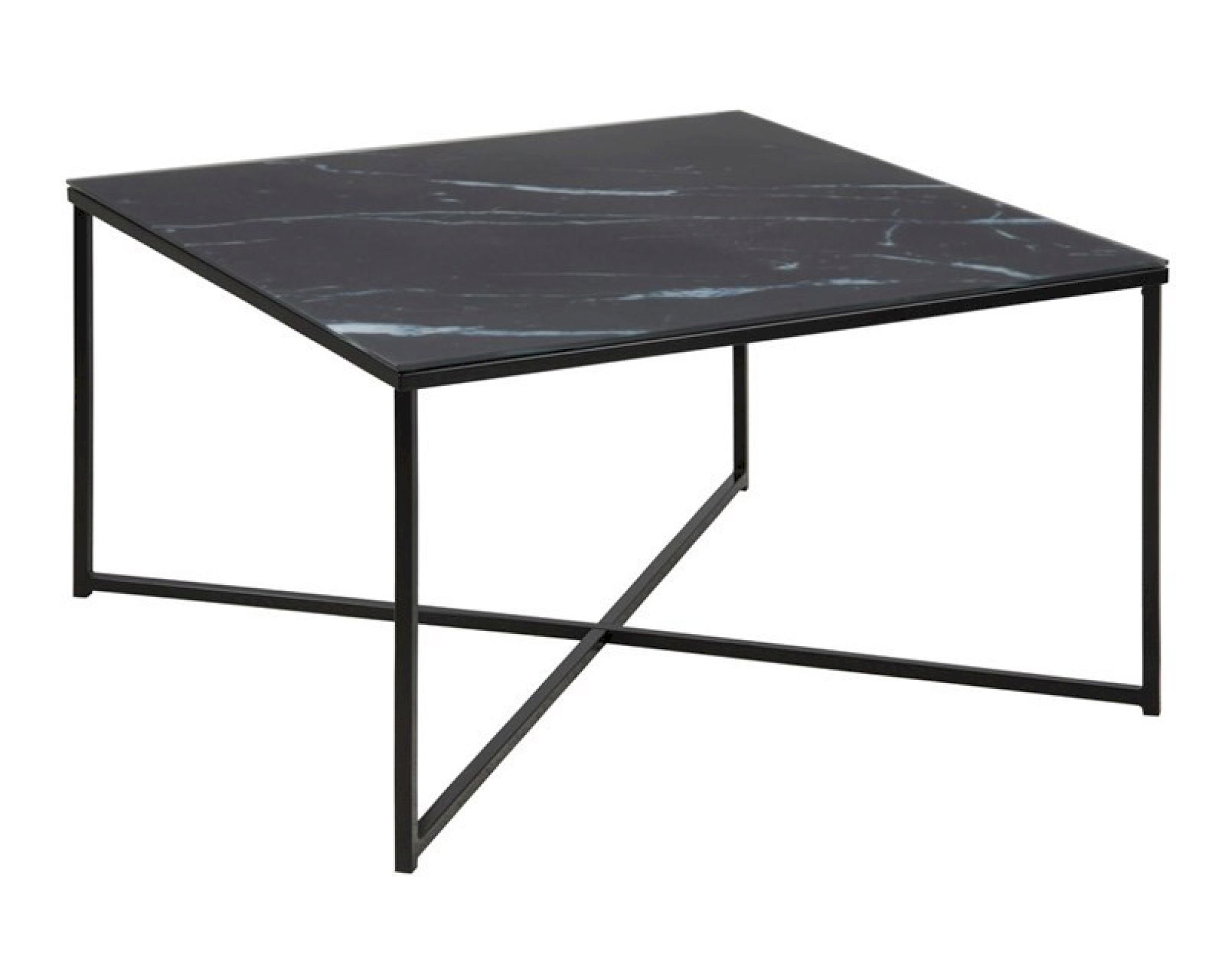 Actona »Alisma« Couchtisch quadratisch schwarz 80x45x80 cm