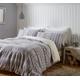 Catherine Lansfield Alpine Fleece Double Duvet Set Grey