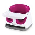 Ingenuity, Baby Base 2-in-1 Seat, Pink Flambe, Booster Chair, Dining and Feeding Seat for Toddlers, Easy to Clean with Removable and Self-Storing Tray, Ages 6 Months+