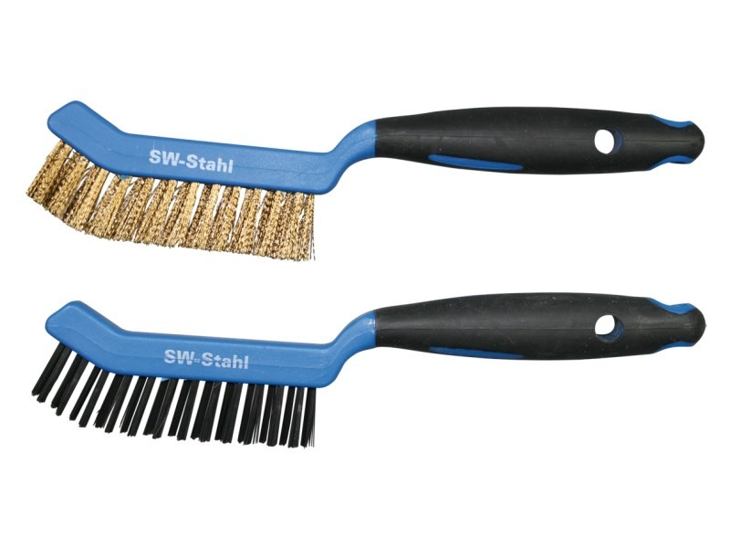 SWSTAHL Bremssattelbürstensatz, 2-tlg. Drahtbürste, Bremssattelreinigung 09320SB Image