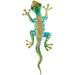 Regal Art & Gift 05519 - Gecko Decor 11" - Rainbow Green Wall Decor Figurines