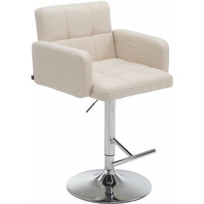 Barhocker Los Angeles Stoff creme chrom Image