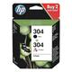 2er-Pack Tintenpatronen »HP 3JB05AE« HP 304 schwarz, HP