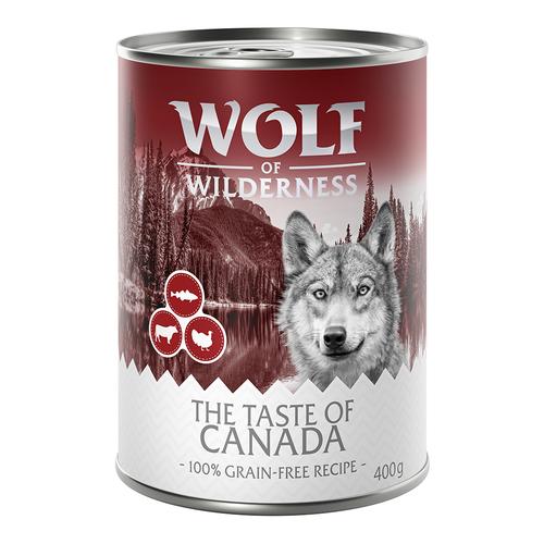 6 x 400g The Taste Of Canada Wolf of Wilderness Hundefutter nass