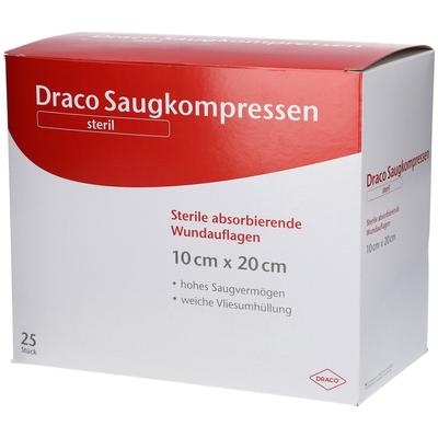 Saugkompressen steril 10x20 cm Draco 25 St Kompressen Image