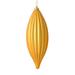 Vickerman 543849 - 8" Honey Gold Matte Line Finial Christmas Tree Ornament (4 pack) (M183237M)