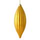 Vickerman 543856 - 8" Honey Gold Shiny Line Finial Christmas Tree Ornament (4 pack) (M183237S)