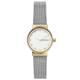 Skagen Watch for Women Freja Lille, Two Hand Movement, 26 mm Gold Stainless Steel Case with a Stainless Steel Mesh Strap, SKW2666