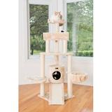 Armarkat 58" Spacious Thick Fur Real Wood Cat Tree Manufactured Wood in Brown | 58 H x 31 W x 46 D in | Wayfair A5806