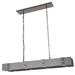 Williston Forge Kowalczyk Banks 8-Light Kitchen Island Square/Rectangle Pendant, Metal | 4 H x 43 W x 9 D in | Wayfair