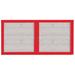 AARCO Outdoor Wall Mounted Bulletin Board Cork/Metal in Red/White | 36 H x 72 W x 4 D in | Wayfair ODCC3672RIR