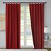 Alcott Hill® Mcgowen 100% Cotton Solid Room Darkening Thermal Tab Top Curtain Panels Metal in Red | 72 H in | Wayfair
