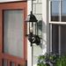 Andover Mills™ Abernethy Outdoor Wall Lantern Glass/Metal in Black | 21.7 H x 9.38 W x 8.63 D in | Wayfair ALTH4444 43286416