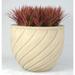 Allied Molded Products Swirl FRP Pot Planter Composite in Red | 16 H x 20 W x 20 D in | Wayfair 1SW-2016-PD-20