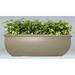 Allied Molded Products Orlando Composite Pot Planter Composite in White/Black | 30 H x 60 W x 36 D in | Wayfair ORL-603630-PD-19