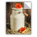 August Grove® Jaquez Gerbera Milk Jug Removable Wall Decal Vinyl in White | 48 H x 36 W in | Wayfair 9930301DDD944E9EBABC6A49F51B1D6B