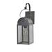 August Grove® Phillipsburg 1-Light Outdoor Wall Lantern Brass/Glass/Metal in Brown | 18.25 H x 5.75 W x 8.25 D in | Wayfair AGTG1264 41611893