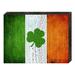 Designocracy Flag of Ireland Rustic Wooden Wall Décor in Brown/Green/Orange | 9 H x 12 W x 1.5 D in | Wayfair 85099-IR-12