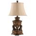 Astoria Grand Thorndale 34" Majestic Gold Table Lamp Resin/Fabric in Brown/White/Yellow | 34 H x 19 W x 19 D in | Wayfair ASTG4722 33338627