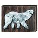 Designocracy Polar Bear Vintage Wooden Wall Décor in Brown/White | 9 H x 12 W x 1.5 D in | Wayfair 98225-128