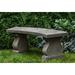 Astoria Grand Zimelman Cast Stone Garden Outdoor Bench Stone/Concrete in Brown | 16.75 H x 44 W x 17.5 D in | Wayfair ARGD5036 43865488