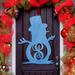 The Holiday Aisle® Personalized Snowman 3 Letter Wooden Sign Wood in Blue | 24 H x 18 W x 0.35 D in | Wayfair A6FA2D48A96147798884F0640BBE2C8C