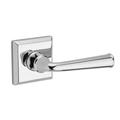 Baldwin Federal Passage Door Lever w/ Traditional Square Rose in Gray | 5.6 H x 10.6 W x 3.1 D in | Wayfair 9BR3520-465