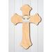 aMonogram Art Unlimited Cross w/ Dove Unfinished Wooden Wall Décor in Brown | 18 H x 14 W x 0.25 D in | Wayfair 91163-18
