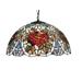 Astoria Grand Diane 3 - Light Single Dome Pendant Glass in Blue/Brown/Red | 9.5 H x 20 W x 20 D in | Wayfair ARGD1417 42008200