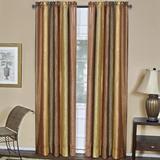 Astoria Grand Velia Cotton Blend Striped Sheer Rod Pocket Single Curtain Panel Cotton Blend in Orange | 63 H in | Wayfair ASTG3382 32463343