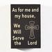 Attraction Design Home "As For Me And…" Wood Wall Décor in Black/Brown | 5.75 H x 4 W in | Wayfair FW1308