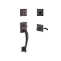 Baldwin Napa Handleset w/ Single Cylinder Deadbolt & Door Lever & Rosette in Brown | 22.1 H x 6.5 W x 3.6 D in | Wayfair 9BR1800-295