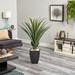 Bayou Breeze 38.5" Artificial Agave Plant in Planter Silk/Plastic/Stone in Gray | 54 H x 36 W x 36 D in | Wayfair BBZE2714 40419900