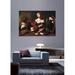 Astoria Grand Badillo Martha and Mary Magdalene (1595) Wall Decal Canvas/Fabric in Black/Brown | 16.5 H x 24 W in | Wayfair ARGD5745 44254435