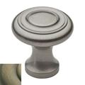 Baldwin Dominion 1" Diameter Mushroom Knob Metal in Yellow/Black | Wayfair 4490.050.BIN