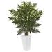 Bayou Breeze Artificial Evergreen Foliage Plant in Planter Silk/Ceramic/Plastic | 54 H x 33 W x 33 D in | Wayfair BBZE2688 40419873