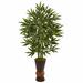 Bungalow Rose 43" Artificial Bamboo Tree in Planter Silk/Wood/Plastic in Brown | 60 H x 32 W x 32 D in | Wayfair BBMT3813 40419410