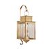 Breakwater Bay Wildes 1 - Bulb Outdoor Wall Lantern Brass in Yellow | 24.5 H x 7.25 W x 10.5 D in | Wayfair 52088D512EBC4DBD8435112090BD21A5