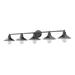 17 Stories Alyias 5-Light Dimmable Vanity Light in Brown | 9.75 H x 46 W x 9.5 D in | Wayfair 9BC177E65D9B4656BABEB46E981617E9