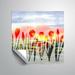Ebern Designs Rickie Watercolorr Tulip Garden Removable Wall Decal Vinyl in White | 36 H x 36 W in | Wayfair C9B913290C874A6481821418A566BD52